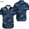 Navy Island Palm Dallas Cowboys Hawaiian Shirt, Coastal Fan Aloha Button-Up
