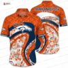 Tropical Blaze Denver Broncos Hawaiian Shirt, Tropical Floral Fan Style Tropical Blaze Denver Broncos Hawaiian Shirt, Tropical Floral Fan Style