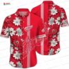 Detroit Red Wings Floral Chevron Hawaiian Shirt for Hockey Fans Detroit Red Wings Floral Chevron Hawaiian Shirt for Hockey Fans