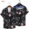 Thunderstorm Palms New York Yankees Hawaiian Shirt, Navy Sunset Fan Style