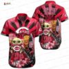 Retro Tiki Patchwork Cincinnati Reds Hawaiian Shirt
