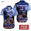 Custom Tiki Surf New York Giants Hawaiian Shirt, Blue Island Game Day