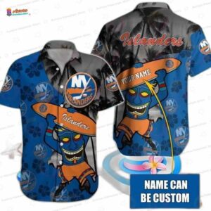 Personalized Tropical Tiki New York Islanders Hawaiian Shirt