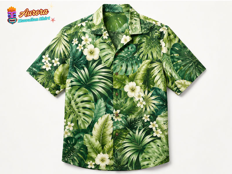 green hawaiian shirt 2 green Hawaiian shirt
