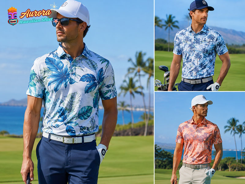 Hawaiian Polo Golf Shirts