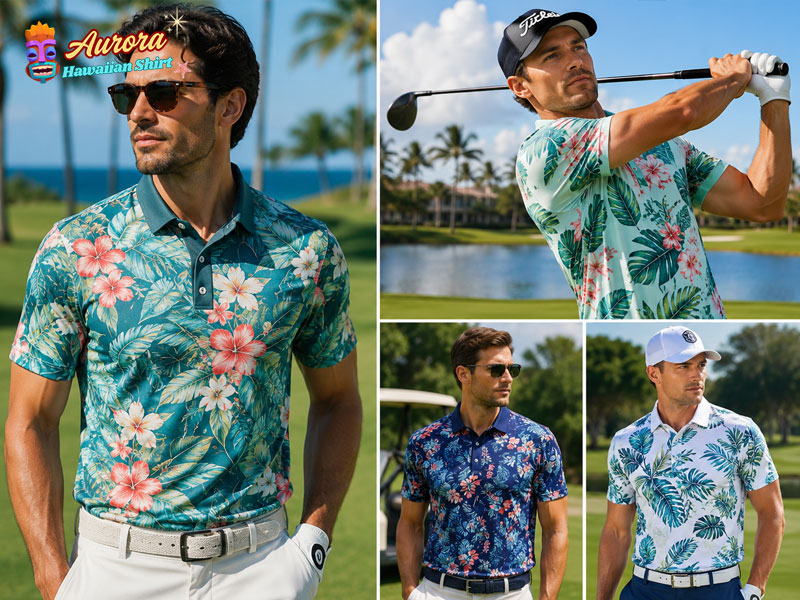 Hawaiian Polo Golf Shirts
