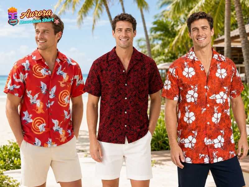 hawaiian shirts for men red 3
