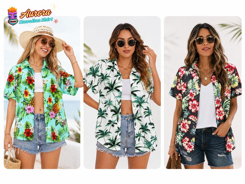 Hawaiian shirts near me women's