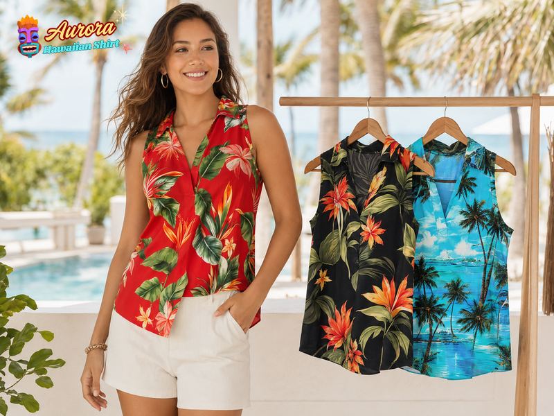 hawaiian tank top womens 3