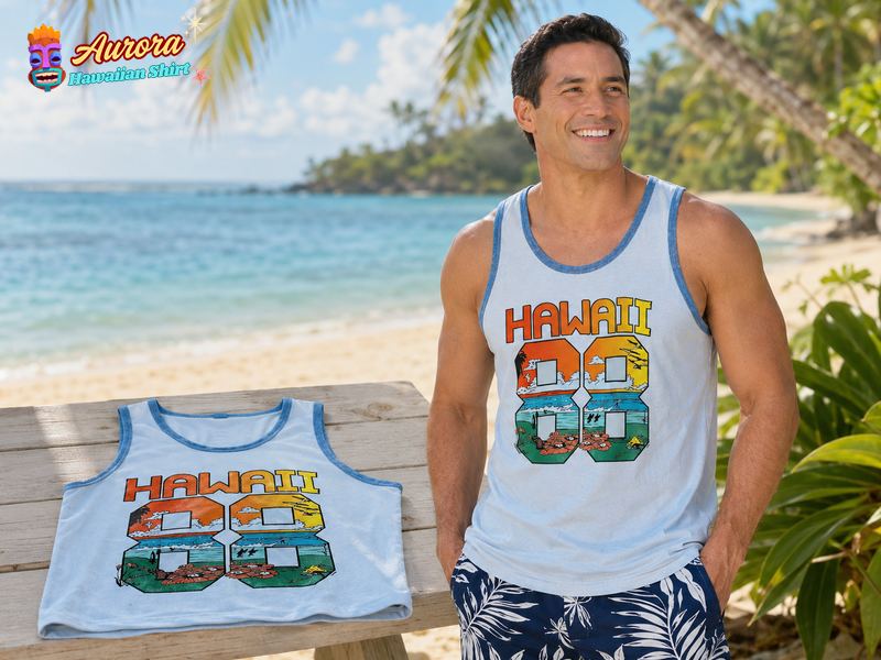 Hawaiian Tank Tops Men's