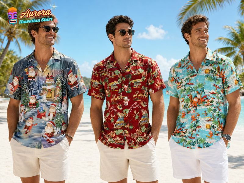 mens christmas hawaiian shirt 4 mens christmas hawaiian shirt 4