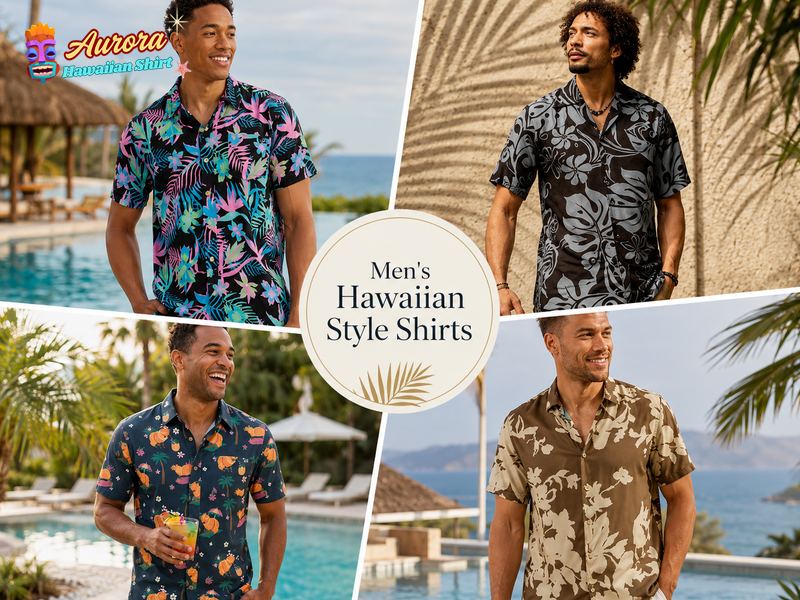 mens hawaiian style shirts 2