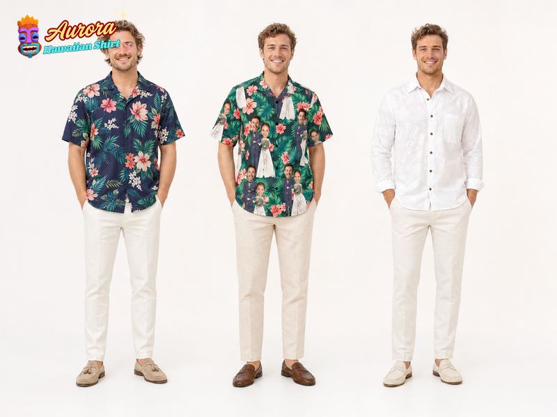 mens hawaiian wedding shirts 2