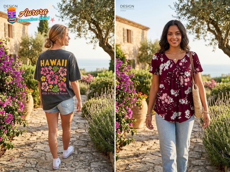 womens plus size hawaiian shirts 2