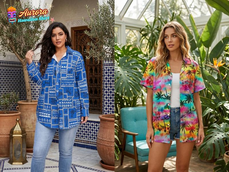 womens plus size hawaiian shirts 3