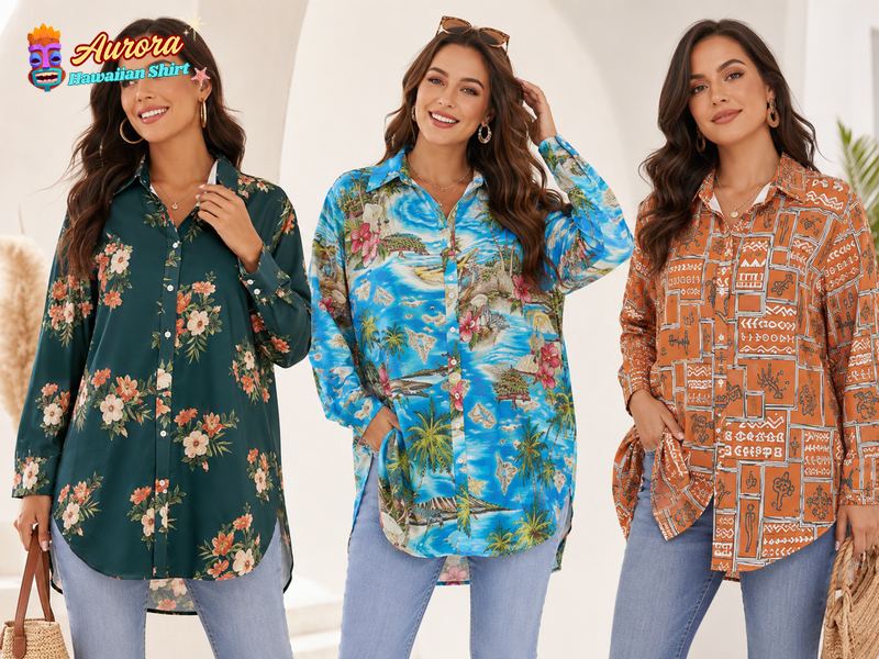 womens plus size hawaiian shirts 4
